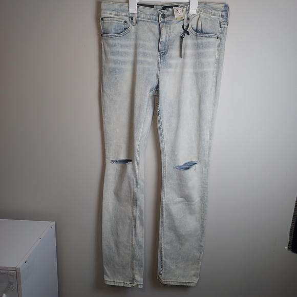 RSQ Light Blue Distressed Skinny Jeans - Picture 2 of 4